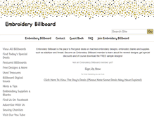 Tablet Screenshot of embroiderybillboard.com